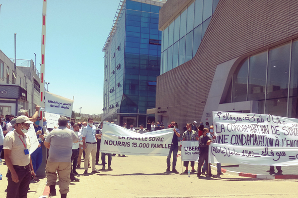 Justice: Sit-in travailleurs Sovac, Alger le 22 juin